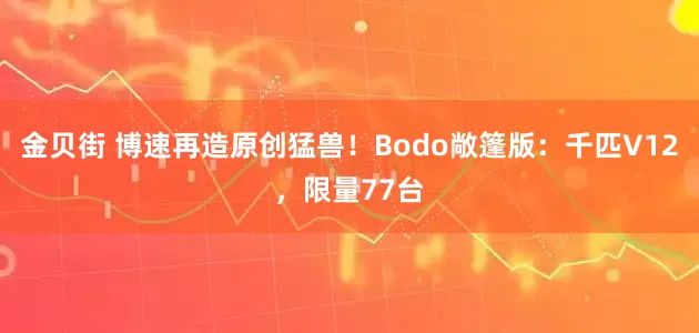 金贝街 博速再造原创猛兽！Bodo敞篷版：千匹V12，限量77台
